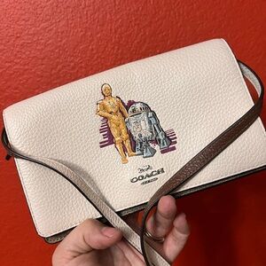 Coach Star Wars bag clutch wallet. Detachable strap. C-3PO R2-D2